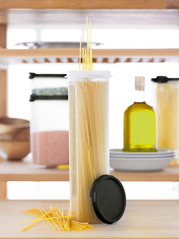 Tupperware S.S. Boîte Ronde avec Couvercle Rond Großer Behälter für Spaghetti