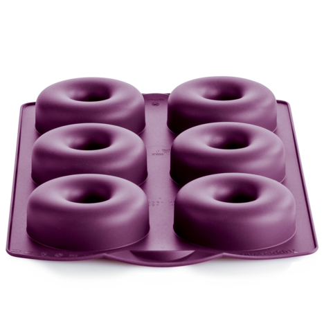 Tupperware Moule Silicone à Hoops Silikonform perfekt für Donuts, Bagels, Eierspeisen oder Eis