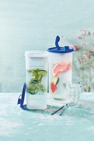 Tupperware Pichet Slim 2L Behälter für selbstgemachte kühle Getränke