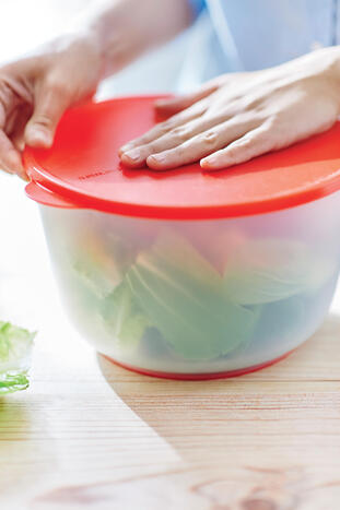 Tupperware Essoreuse de Salade perfekt zum trockenschleudern von Salat