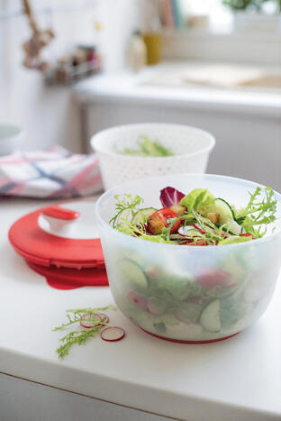 Tupperware Essoreuse de Salade perfekt zum trockenschleudern von Salat