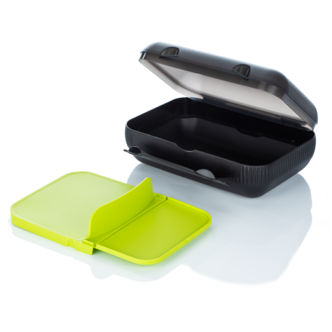 Tupperware Boîte Lunch Brotbox mit Unterteilung zum Mitnehmen von Pausenbroten