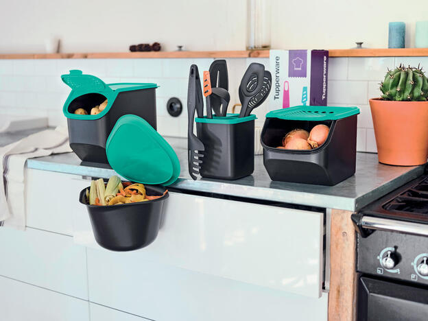 Tupperware KPT Pot à Ustensiles 16 cm Ordnungshelfer: mit diesem Utensilienhalter ist immer alles griffbereit