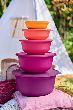 Tupperware Bol Aloha 1L bunte, praktische Schüssel