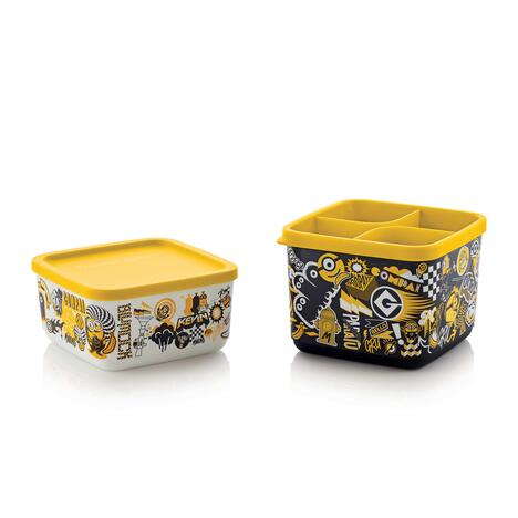 Tupperware Set Cubix Minion (2) 