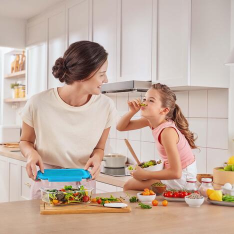 Tupperware PremiaGlass Boite Rectanguler 1.5L 