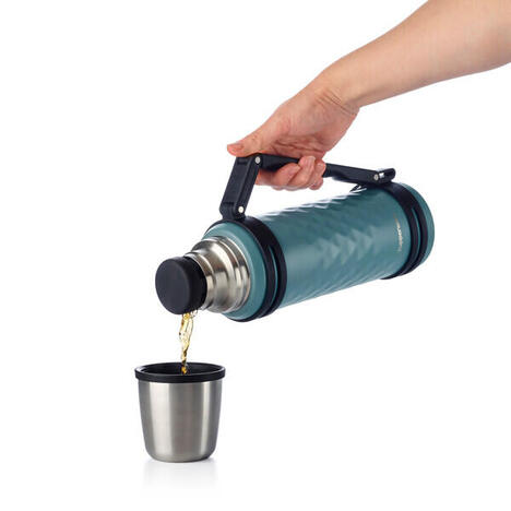 Tupperware Thermos métallisé jumbo 1.2L Thermal Jumbo Flask