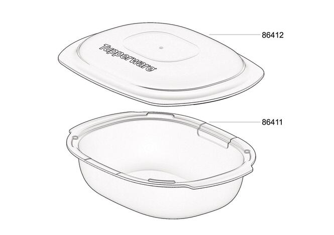 Tupperware Ultra Pro 2L avec Couvercle Ultra Pro 800ml 