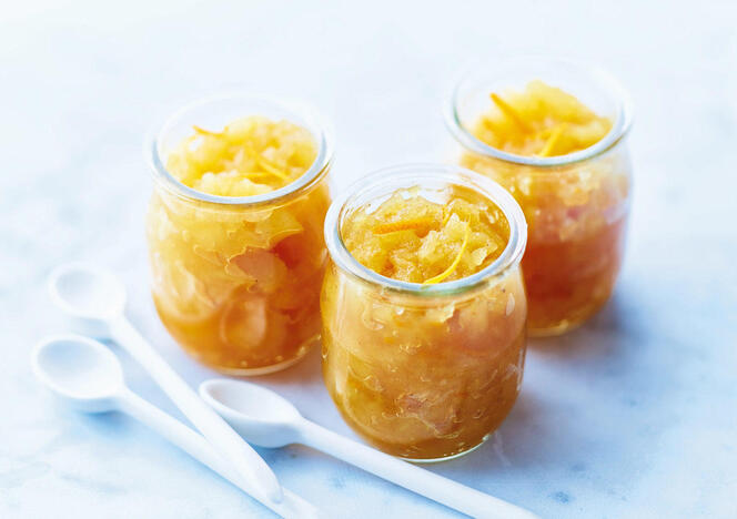 Tupperware Compote de pommes, orange et caramel 